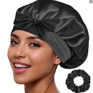 Silk Sleep Cap w/Scrunchie